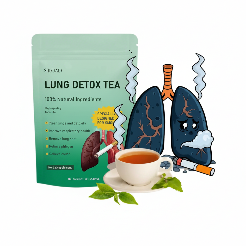 Lung Detox Tea packaging studio shot