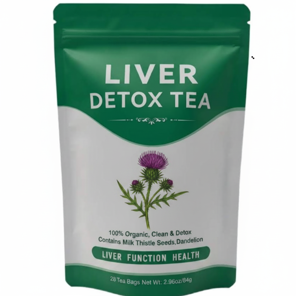 Liver Detox Tea packaging studio shot