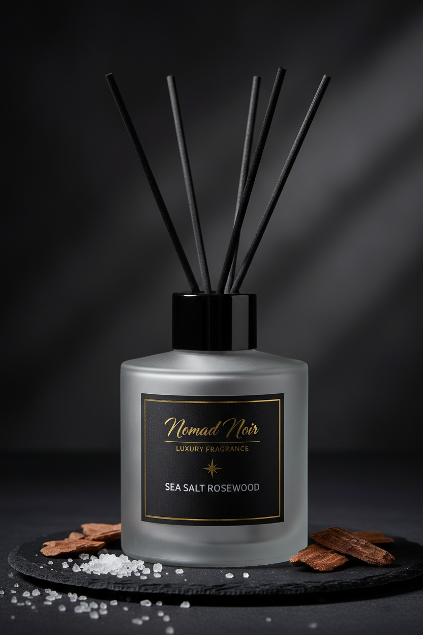 Sea Salt Rosewood – Nomad Noir Reed Diffuser Angle