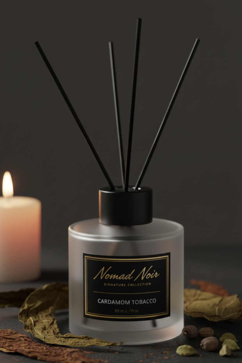 Cardamom Tobacco – Nomad Noir Reed Diffuser Close-up