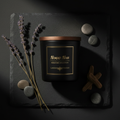 Lavender Driftwood – Nomad Noir Black Jar Candle Flatlay