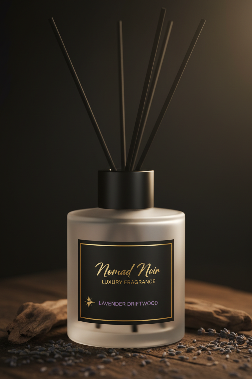 Lavender Driftwood – Nomad Noir Reed Diffuser Close-up