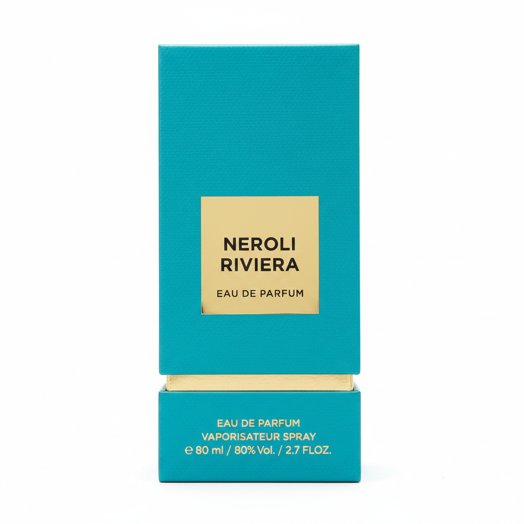 Neroli Riviera packaging studio shot