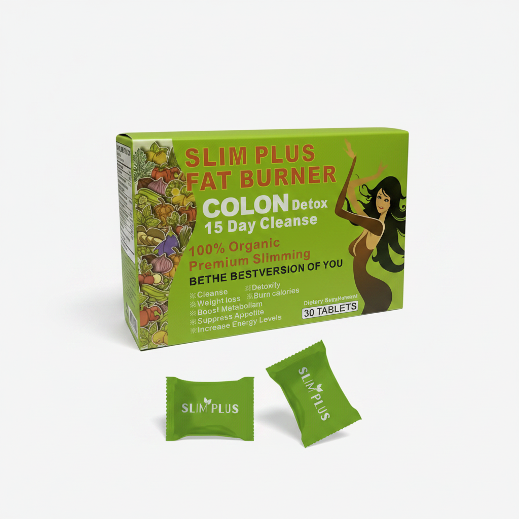 Slim Plus Fat Burner packaging studio shot