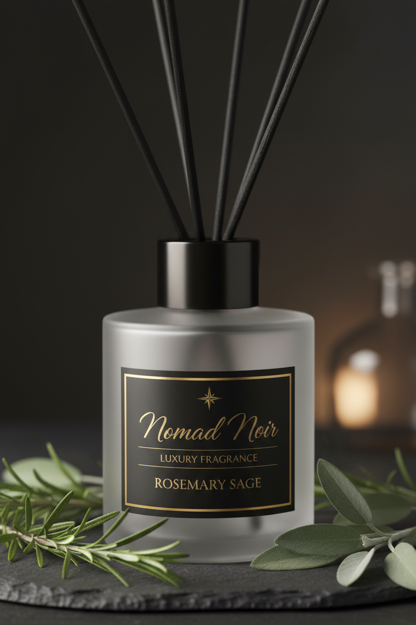 Rosemary Sage – Nomad Noir Reed Diffuser Close-up