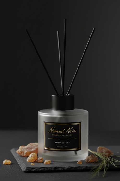 Amber Vetiver – Nomad Noir Reed Diffuser Angle View