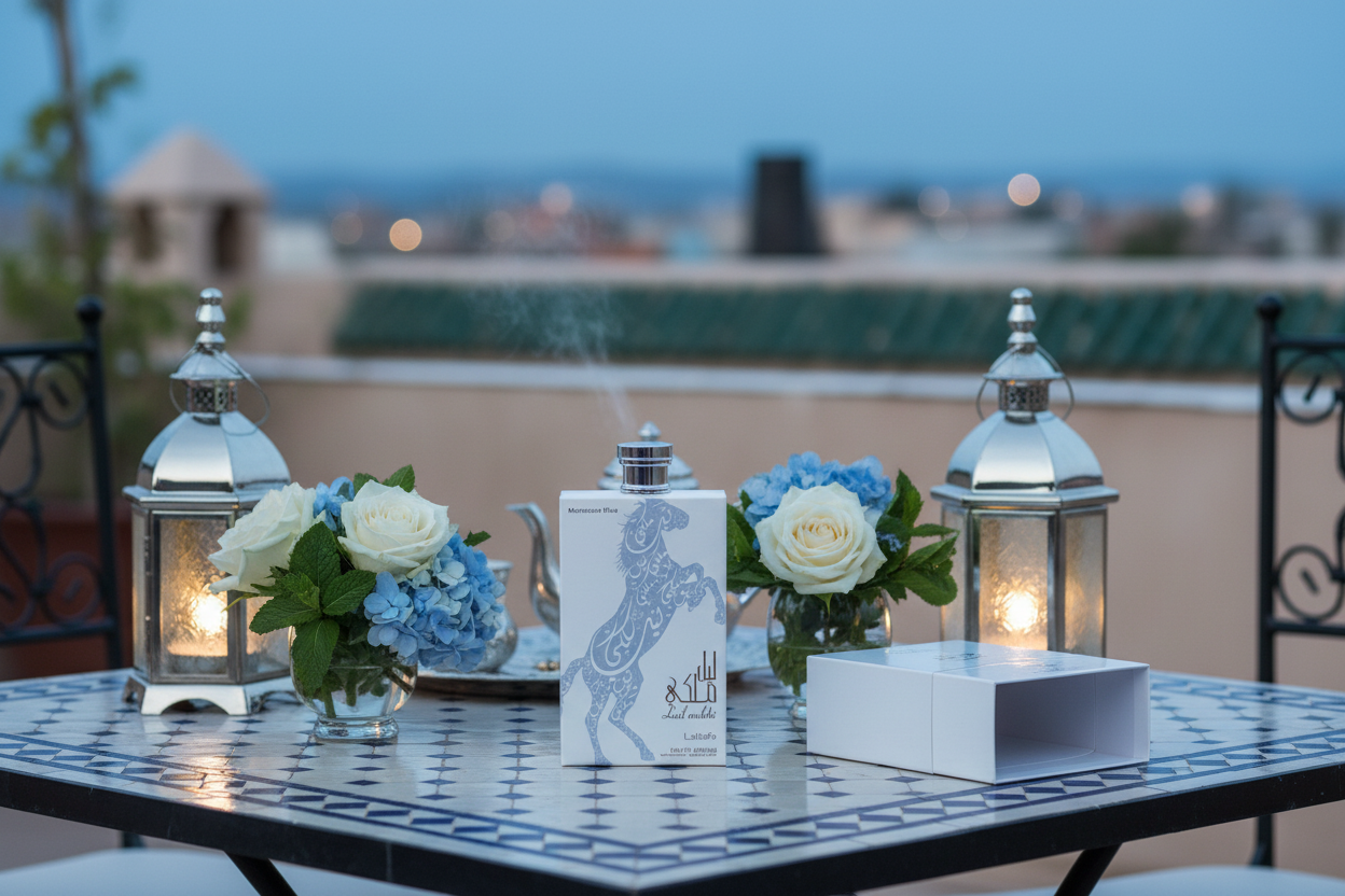 Lail Maleki Moroccan riad terrace lifestyle shot