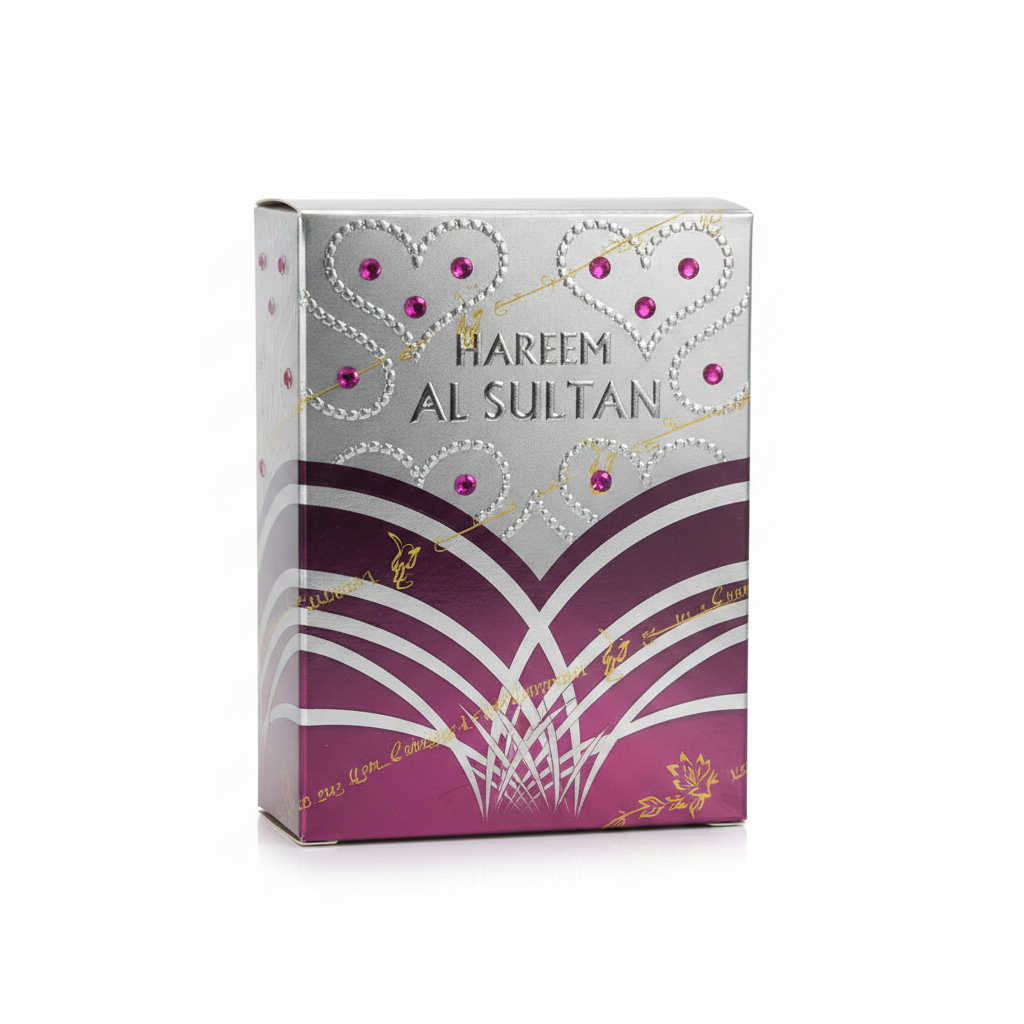 Hareem Al Sultan Silver packaging studio shot