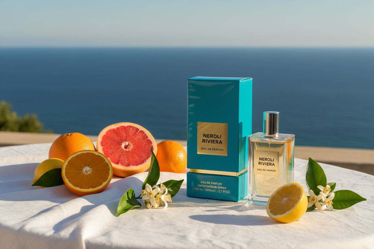 Neroli Riviera French Riviera terrace lifestyle shot