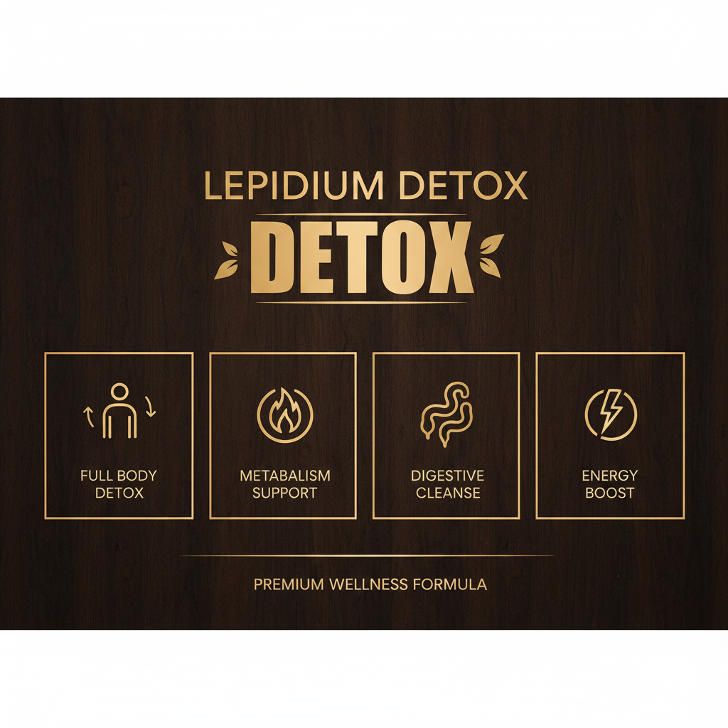 Lepidium Detox benefits infographic