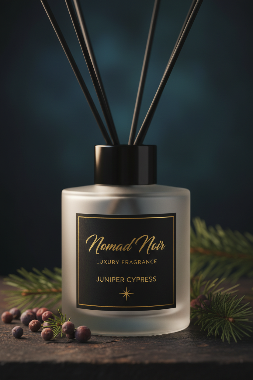 Juniper Cypress – Nomad Noir Reed Diffuser Close-up