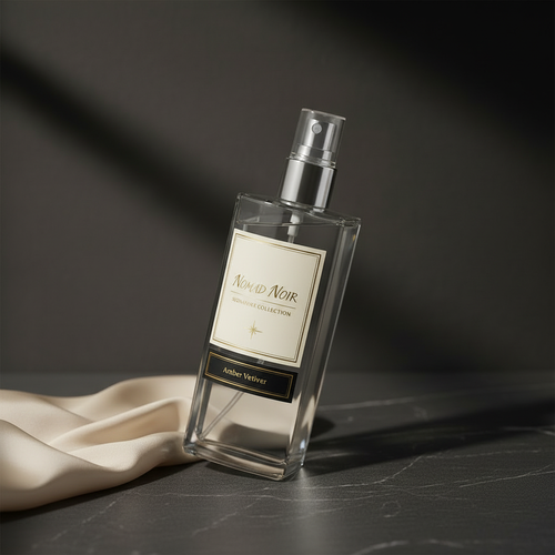 Amber Vetiver Room Spray – Angled Studio Shot