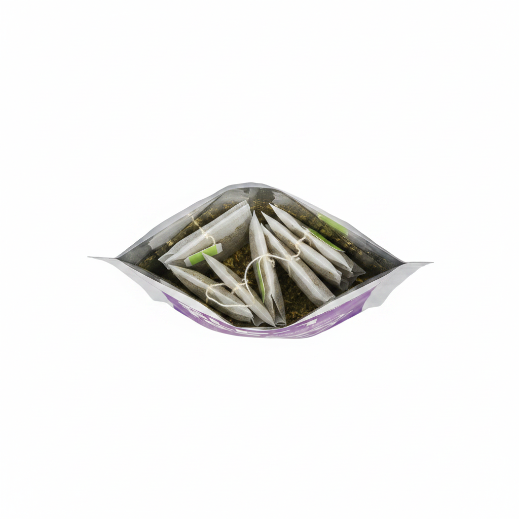 GLP-1 Tea pouch open showing individual tea bags