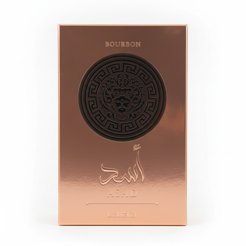 Asad Bourbon packaging studio shot