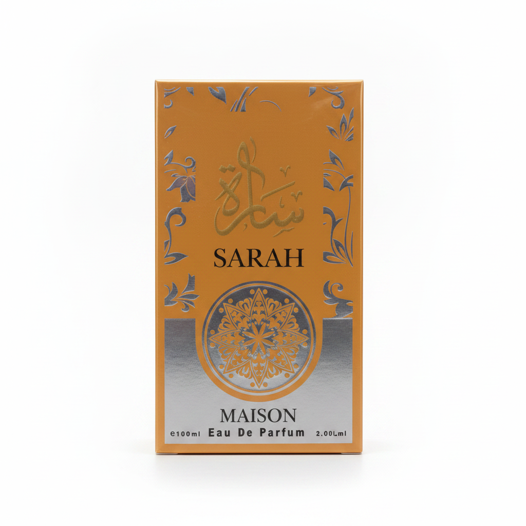 Sarah by Maison packaging studio shot