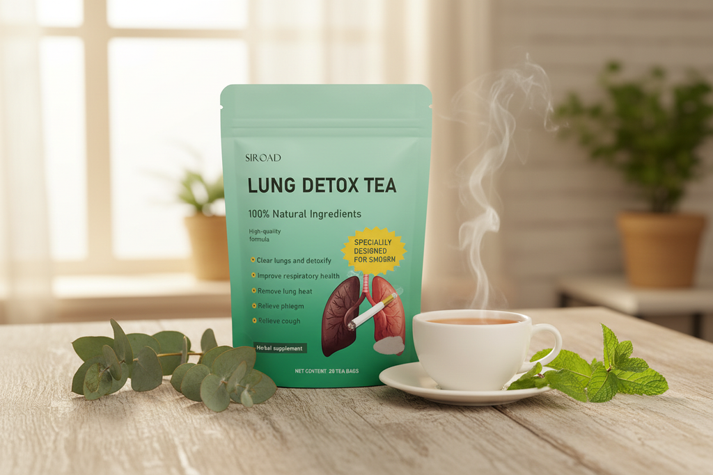 Lung Detox Tea morning wellness lifestyle shot